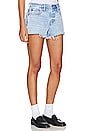 view 2 of 4 X Pam Anderson Mid Rise Relaxed Short in Maliblue