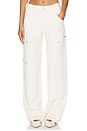 view 1 of 6 Mid Rise Workwear Wide Leg in Distressed Vintage White