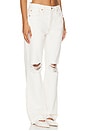 view 2 of 6 Relaxed Long Wide Leg Jeans in Vintage White Destroy
