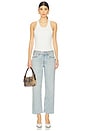 view 5 of 6 Easy Straight Crop Jeans in Diamond Tide