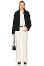 view 5 of 6 Mid Rise Wide Leg in Crema