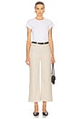 view 5 of 6 High Rise Wide Leg Crop Jeans in Pebble