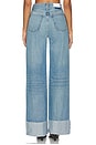 view 4 of 6 High Rise Wide Leg Cuff Jeans in Vintage Biker Blue
