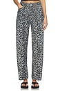 view 2 of 7 The Rewind Barrel Jean in Dk Santa Cruz Cheetah