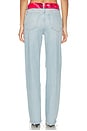 view 4 of 6 90s High Rise Loose With Bandana Wide Leg Jeans in Silver Springs