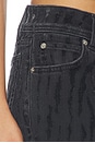 view 7 of 6 Lean Jean in Zebra Flocked