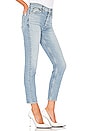 view 2 of 4 High Rise Ankle Crop Jean in Pale Indigo