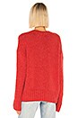 view 3 of 4 90s Oversized Sweater in Red Orange