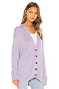 view 3 of 5 90s Oversized Cardigan in Heather Lilac