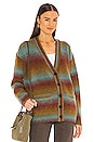 view 2 of 5 90s Oversized Cardigan in Brick Multi