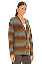 view 3 of 5 90s Oversized Cardigan in Brick Multi