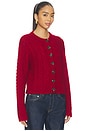 view 2 of 4 Cable Cardigan in Rosso