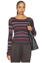 view 1 of 5 Nicki Pullover in Mulberry Combo