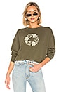 view 1 of 4 Recycle Crew Neck Sweatshirt in Army Green