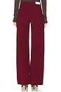 view 4 of 6 High Rise Wide Leg Jeans in Beet Cord