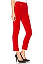 view 2 of 4 Originals Velvet High Rise Ankle Crop in Red