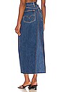 view 3 of 4 Long Denim Skirt in Indigo