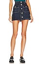 view 1 of 4 Originals 70's Button Front Mini Skirt in Heritage Rinse