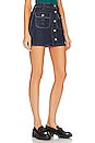 view 2 of 4 Originals 70's Button Front Mini Skirt in Heritage Rinse