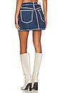 view 3 of 4 Originals 90s Mini Skirt in Chunky Stitch With Indigo