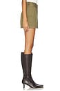view 3 of 6 The Ollie Skirt in Army Green
