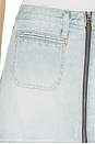 view 6 of 6 West Zip Skirt in Solana Blue