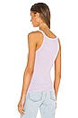 view 3 of 4 x Hanes Ribbed Tank in Lilac