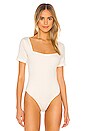 view 2 of 5 80s Square Neck Bodysuit in Ivory