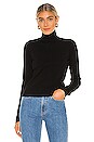 view 1 of 4 x Hanes 60s Mock Neck Long Sleeve Tee in Black