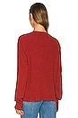 view 3 of 4 X Hanes Thermal Henley Tee in Brick