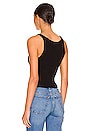 view 3 of 4 x Hanes Cropped Rib Tank in Black