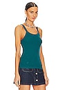 view 2 of 4 TOP RIBBED TANK in Teal