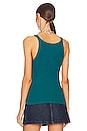 view 3 of 4 TOP RIBBED TANK in Teal