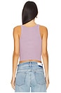 view 3 of 4 Cropped Ribbed Tank in Lavender