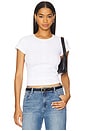 view 1 of 4 Varigated 60s Slim Tee in Optic White