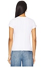 view 3 of 4 Varigated 60s Slim Tee in Optic White