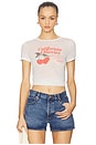 view 1 of 4 CAMISETA PEQUENA CHERRIES in Vintage White