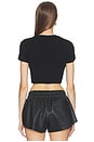view 3 of 4 TOP CROPPED 60S in Black
