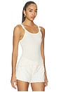 view 2 of 4 Knotted Ribbed Tank in Vintage White
