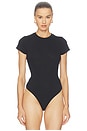 view 2 of 5 60s Slim Tee Bodysuit in Black