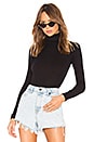 view 1 of 5 Rib Turtleneck Bodysuit in Black