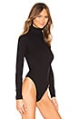 view 3 of 5 Rib Turtleneck Bodysuit in Black