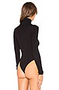 view 4 of 5 Rib Turtleneck Bodysuit in Black