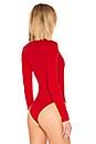 view 4 of 5 Rib Turtleneck Bodysuit in Red