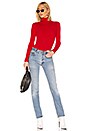 view 5 of 5 Rib Turtleneck Bodysuit in Red
