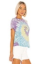 view 2 of 4 T-SHIRT CLASSIC in Purple & Blue & Yellow Spiral Tie Dye