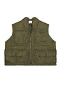 view 1 of 4 x Hed Mayner Pocketed Vest in Army Green