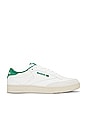 view 1 of 6 X NGG Club C Sneaker In White & Green in White & Green