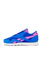 view 5 of 6 Classic Nylon Sneaker in Optimum Blue, True Pink & Chalk