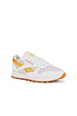 view 2 of 6 Classic Leather Sneaker in White, Sunbaked Clay & Electric Amber